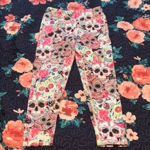 Evolution & Creation workout leggings-Skull Candy